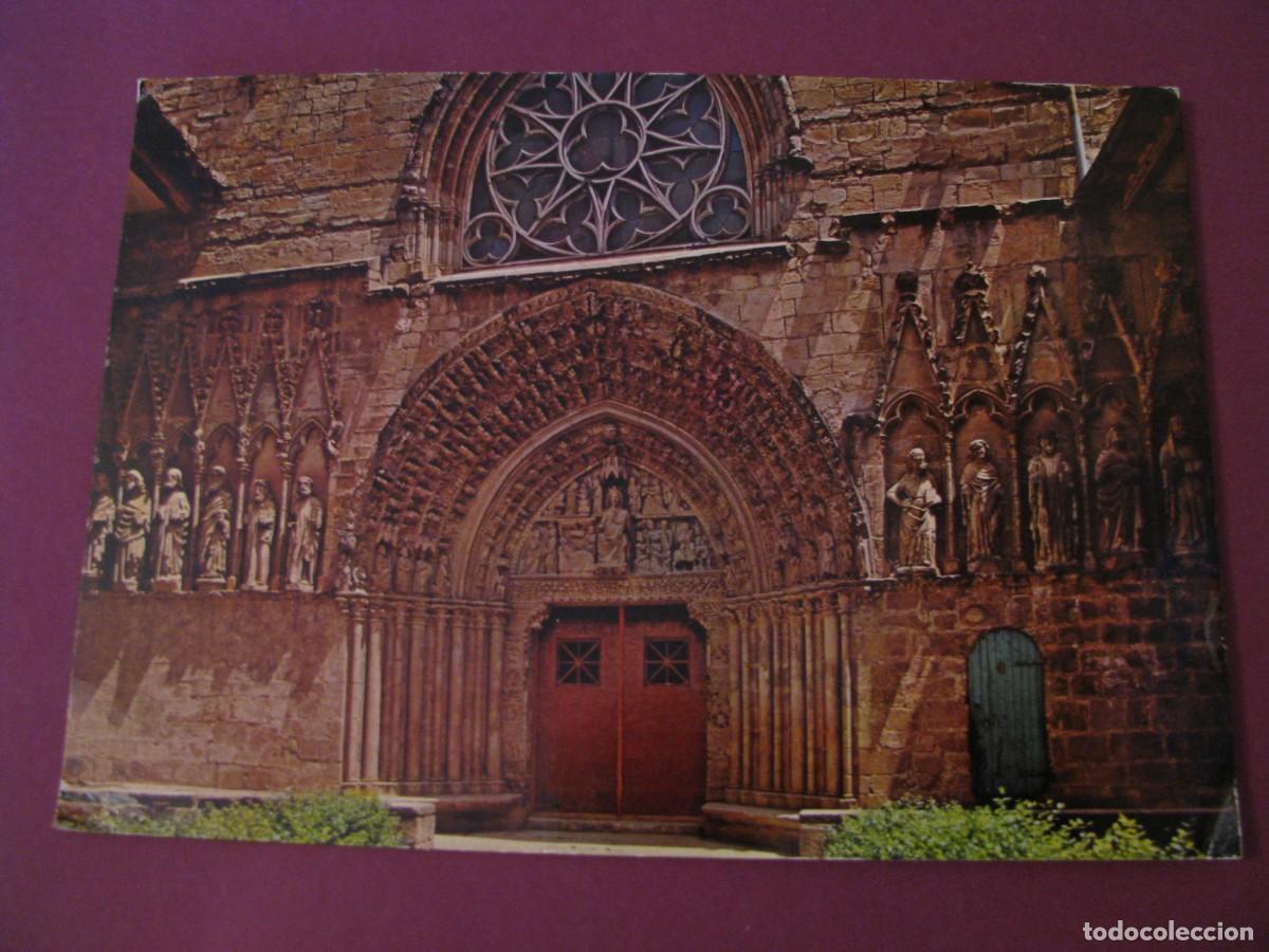 Postales: POSTAL DE OLITE. PORTADA DE SANTA MARIA. POSTALES VAQUERO. CIRCULADA 1971
