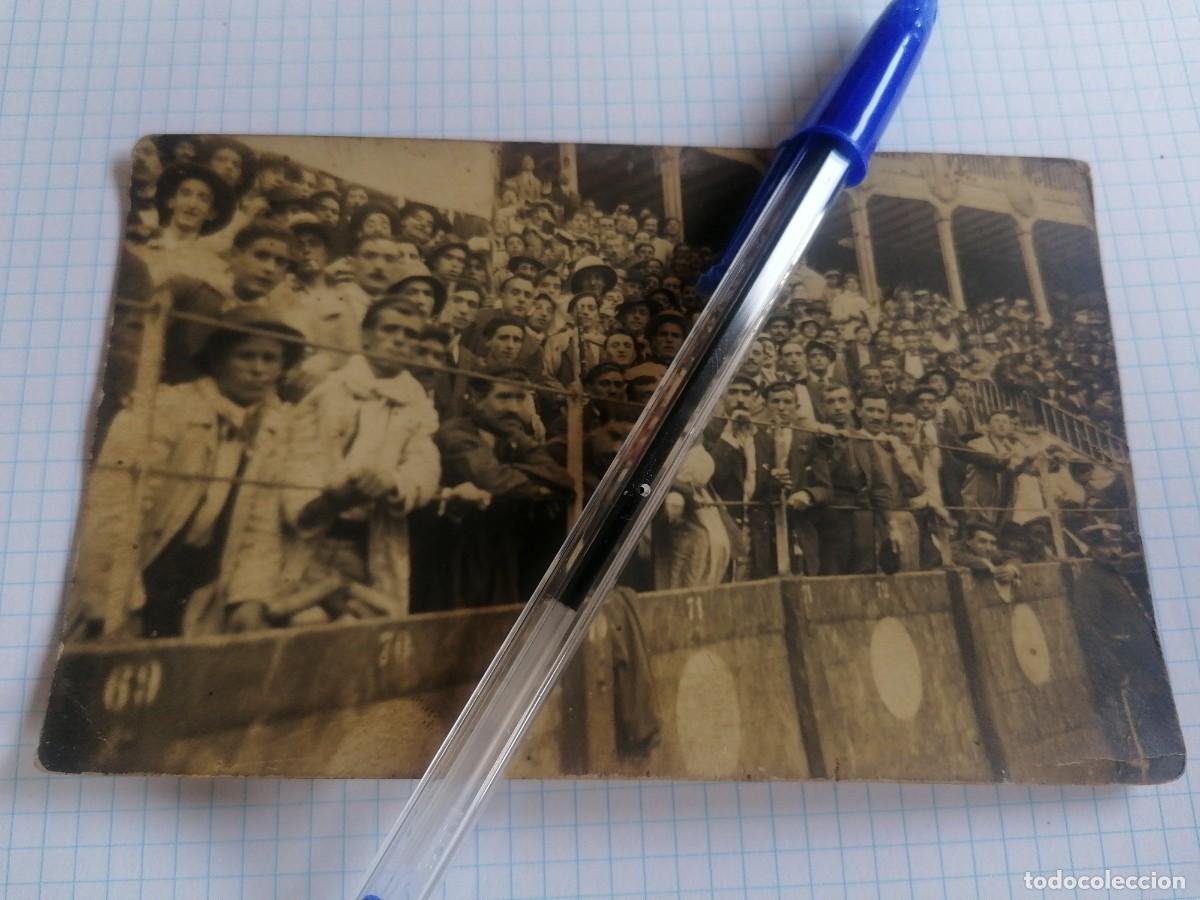 Postales: POSTAL FOTOGR&Aacute;FICA PLAZA DE TOROS DE PAMPLONA PRINCIPIOS SIGLO XX