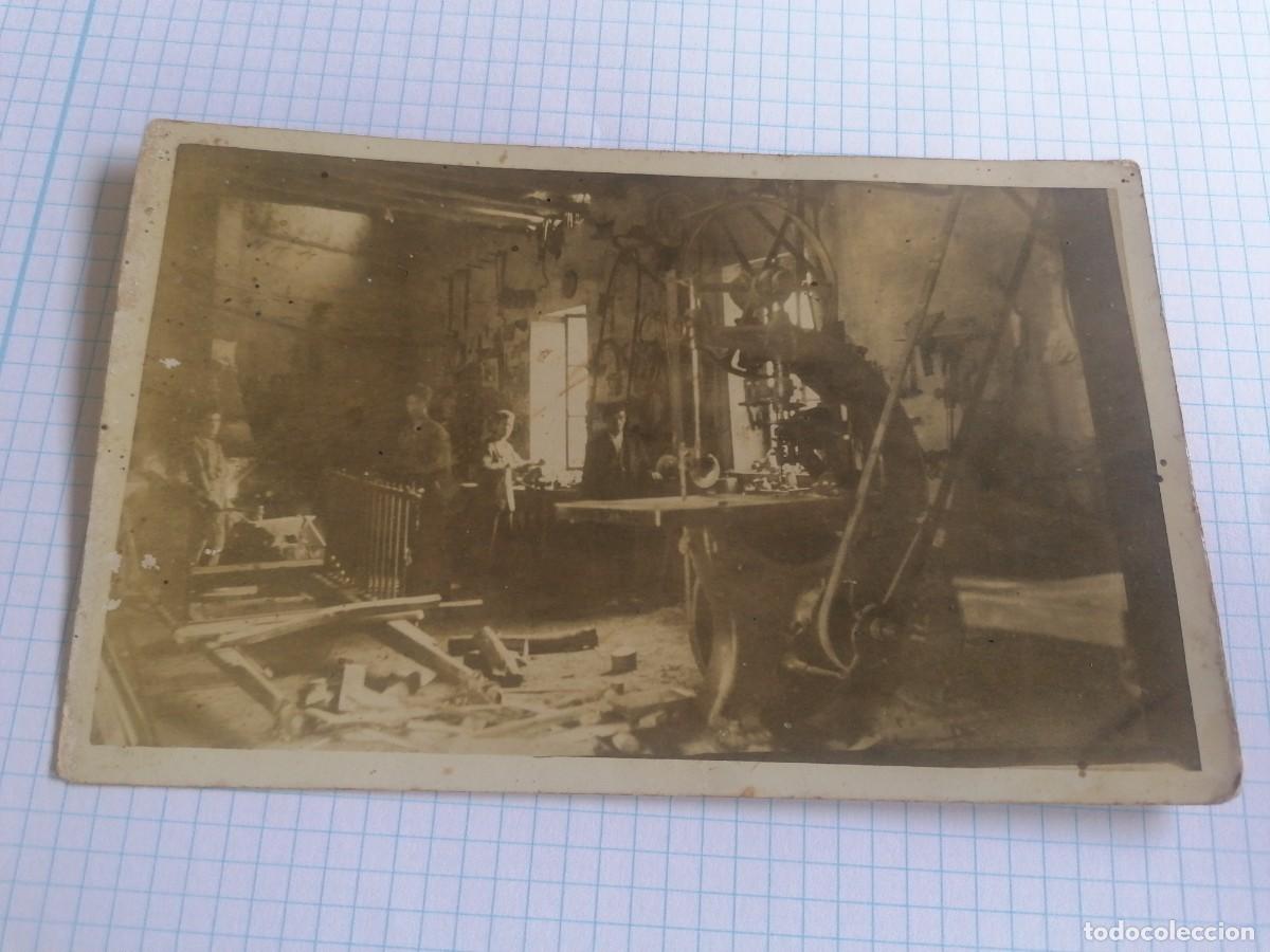 Postales: POSTAL FOTOGR&Aacute;FICA TALLER ASERRADERO CARPINTER&Iacute;A OCHOA EN FALCES NAVARRA