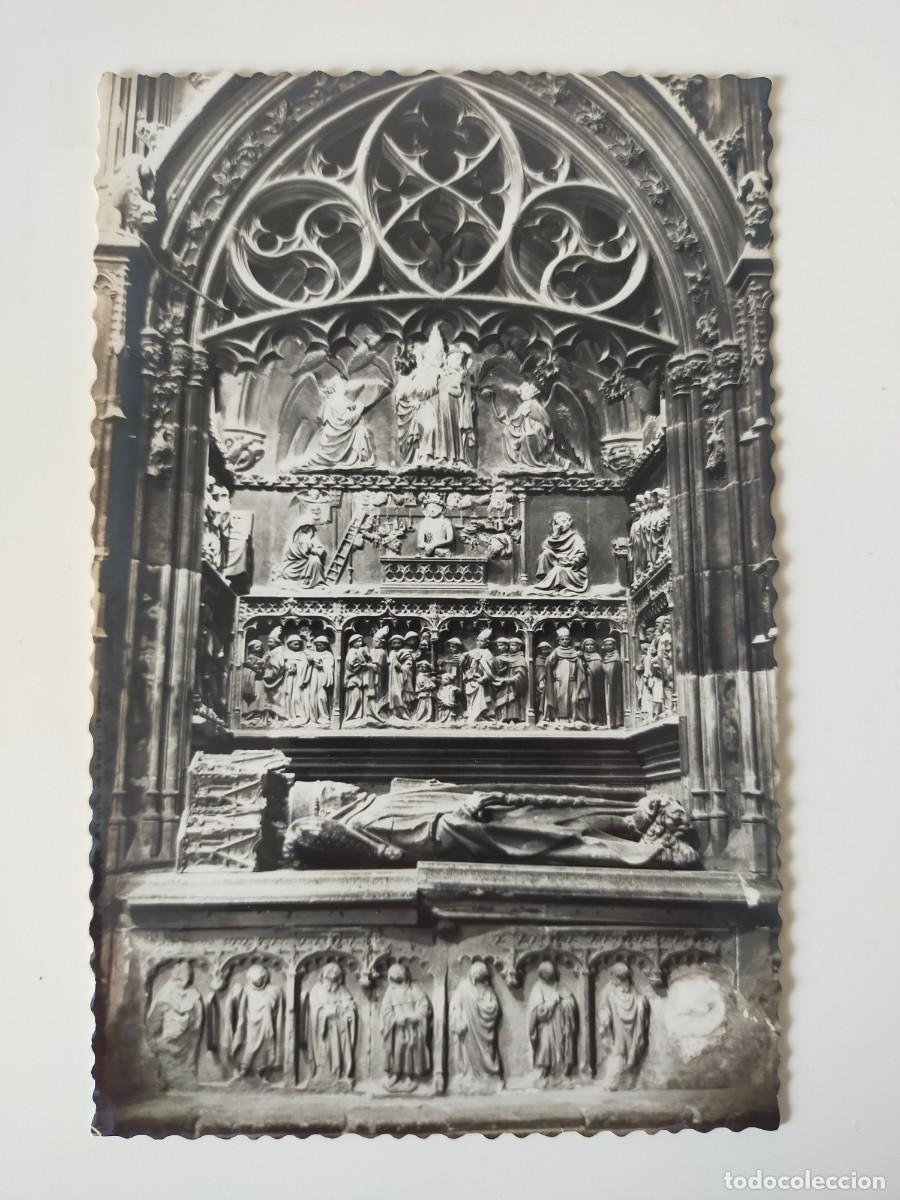 Postales: Tarjeta Postal TUDELA (NAVARRA): Catedral. Sepulcro de Frances de Villaespesa - Edic. Darvi