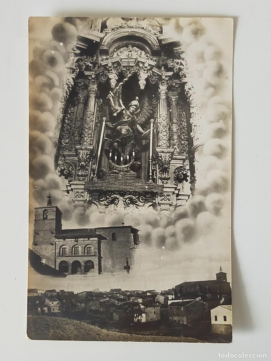 Postales: Foto Postal OTEIZA DE LA SOLANA (NAVARRA): Iglesia de San Miguel - Escrita