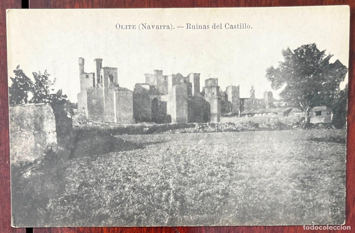 Postales: OLITE, RUINAS DEL CASTILLO, LACOSTE, COLECCION ESPA&Ntilde;A MONUMENTAL E HISTORICA SERIE XV N&ordm; 89