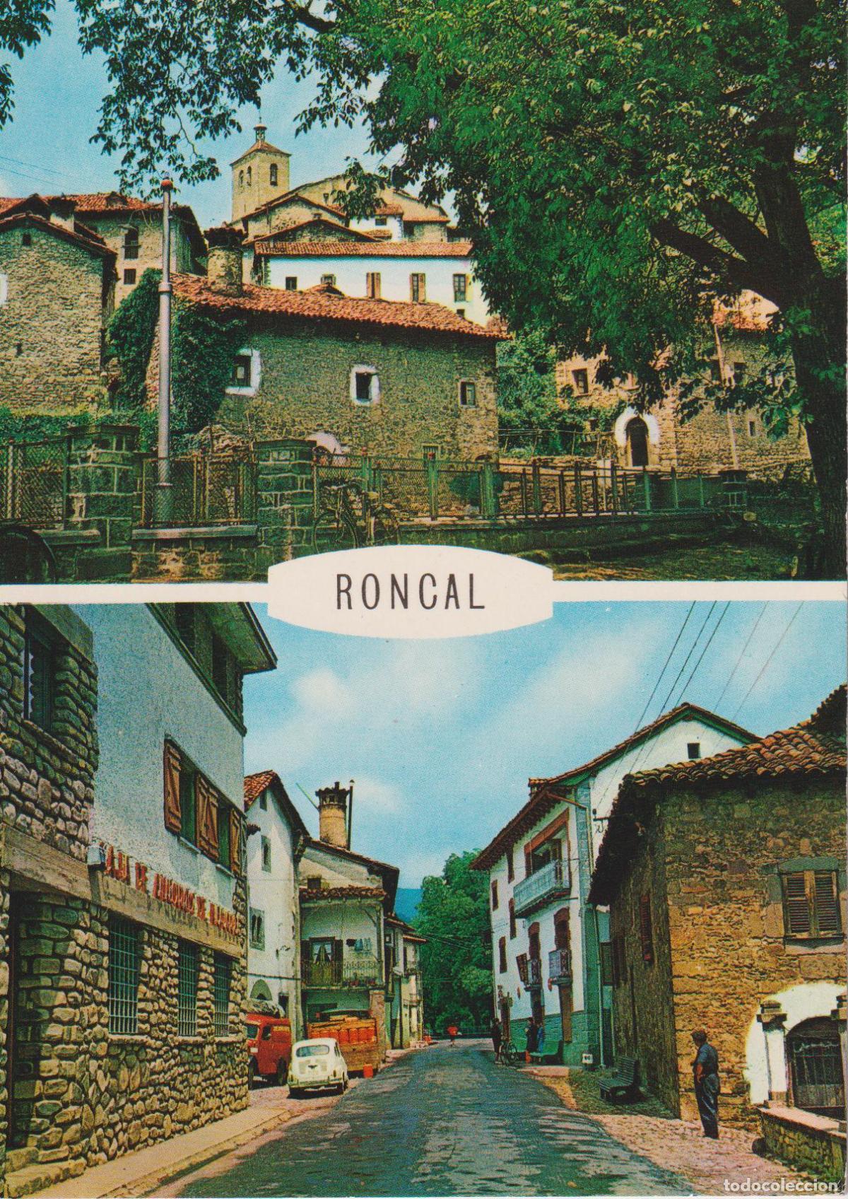 Postales: RONCAL (NAVARRA) DOS VISTAS PARCIALES - FOTO PE&Ntilde;ARROYA N&ordm;2 - S/C