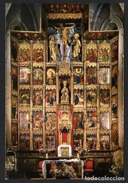 Postales: Erriberri - Olite. *Iglesia de Santa Maria. Retablo...* Edc. Vaquero - BV n&ordm; 9865. Nueva
