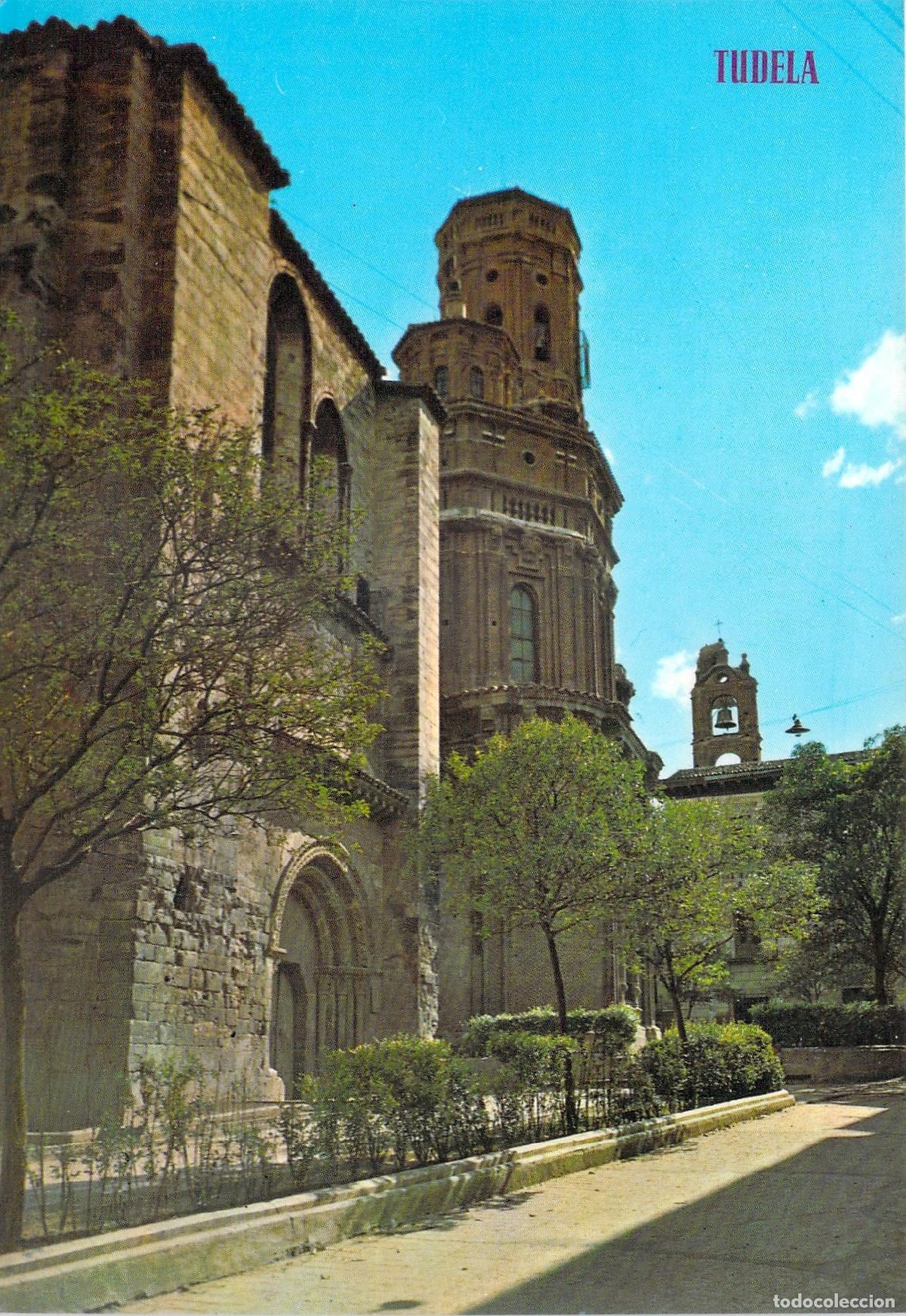 Postales: Postal de Tudela: Catedral y Ayuntamiento, Navarra