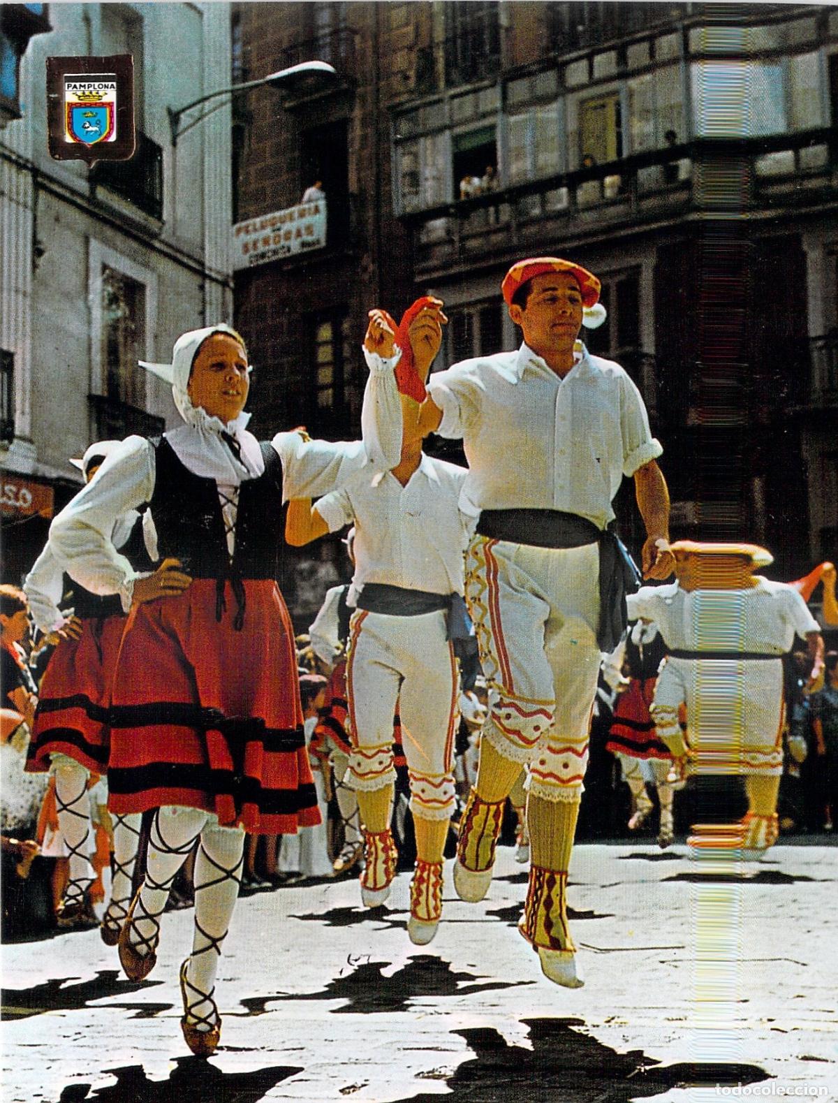 Postales: Postal Dantzaris del Ayuntamiento de Pamplona Navarra