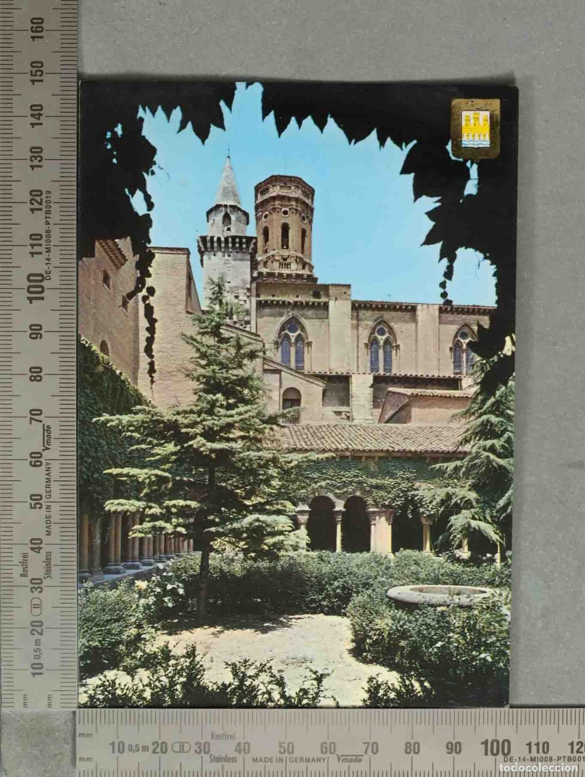 Postales: POSTAL. Tudela - Arcos de los Claustros con vista de la torre de la Catedral