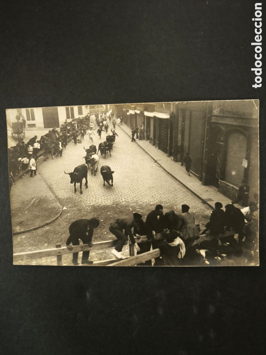 Postales: Fotograf&iacute;a postal antigua. Pamplona, a&ntilde;o 1924. Sanfermines.
