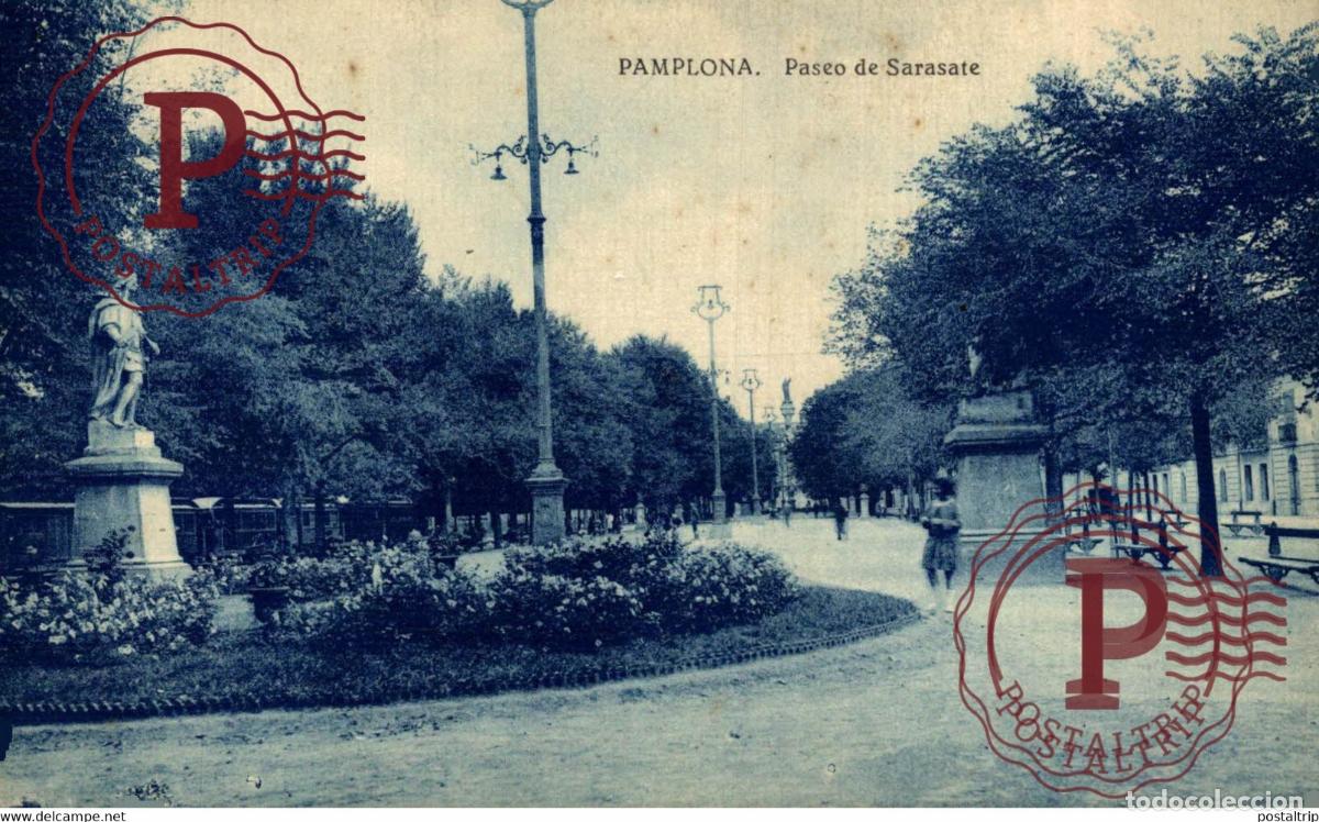 Cartes Postales: NAVARRA. PAMPLONA PASEO DE SARASATE.