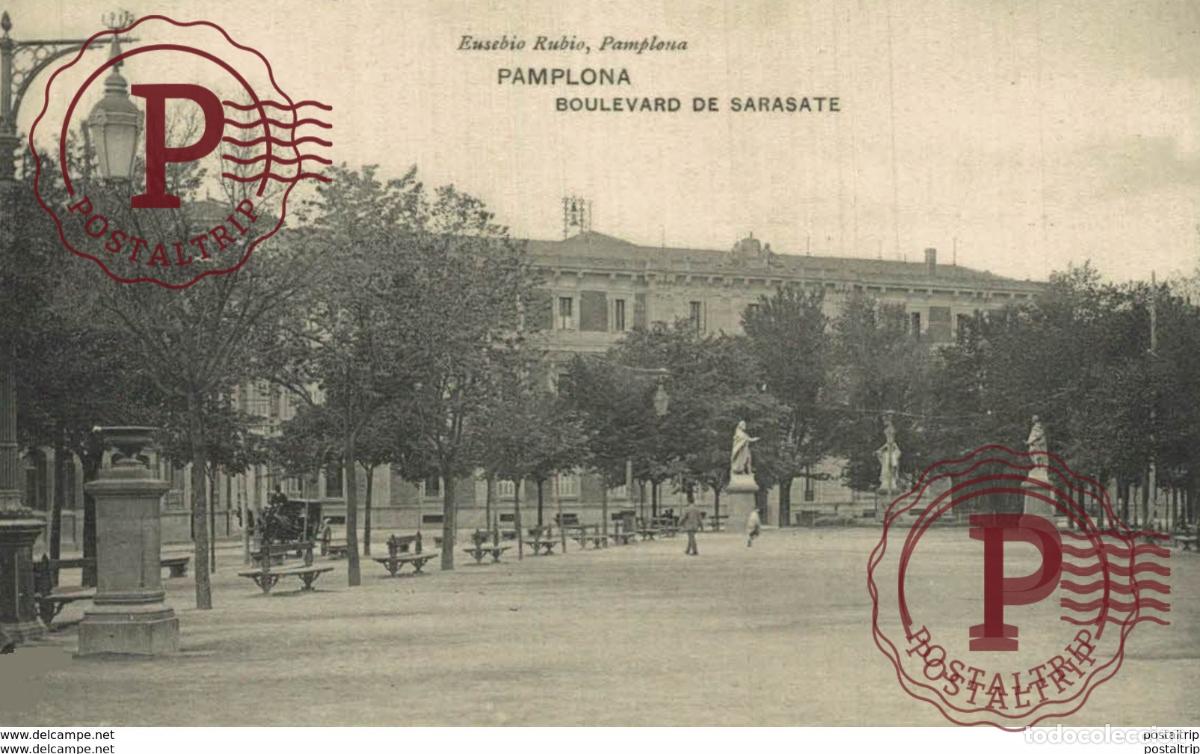 Postkarten: NAVARRA. PAMPLONA. BOULEVARD DE SARASATE