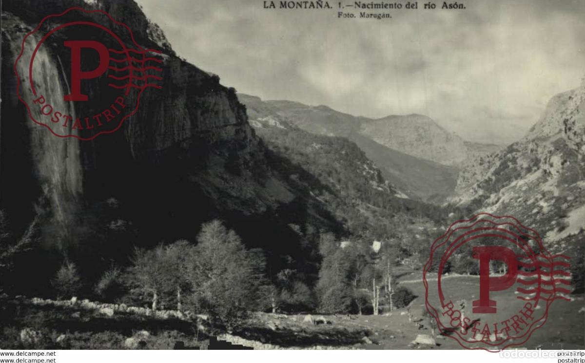 Postkarten: NAVARRA. LA MONTA&Ntilde;A. NACIMIENTO DEL RIO ASON. FOTO MARUGAN