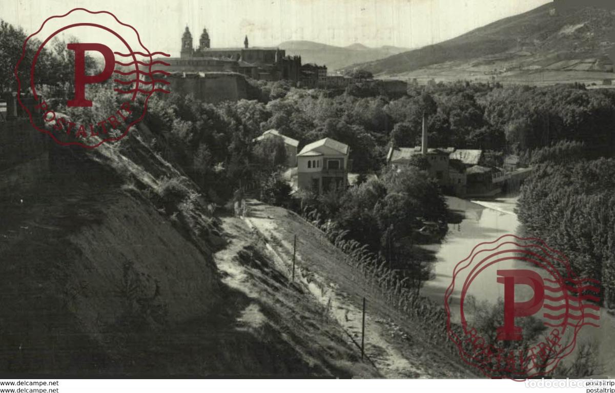 Postkarten: NAVARRA. PAMPLONA. PAISAJE SOBRE EL RIO ARGA