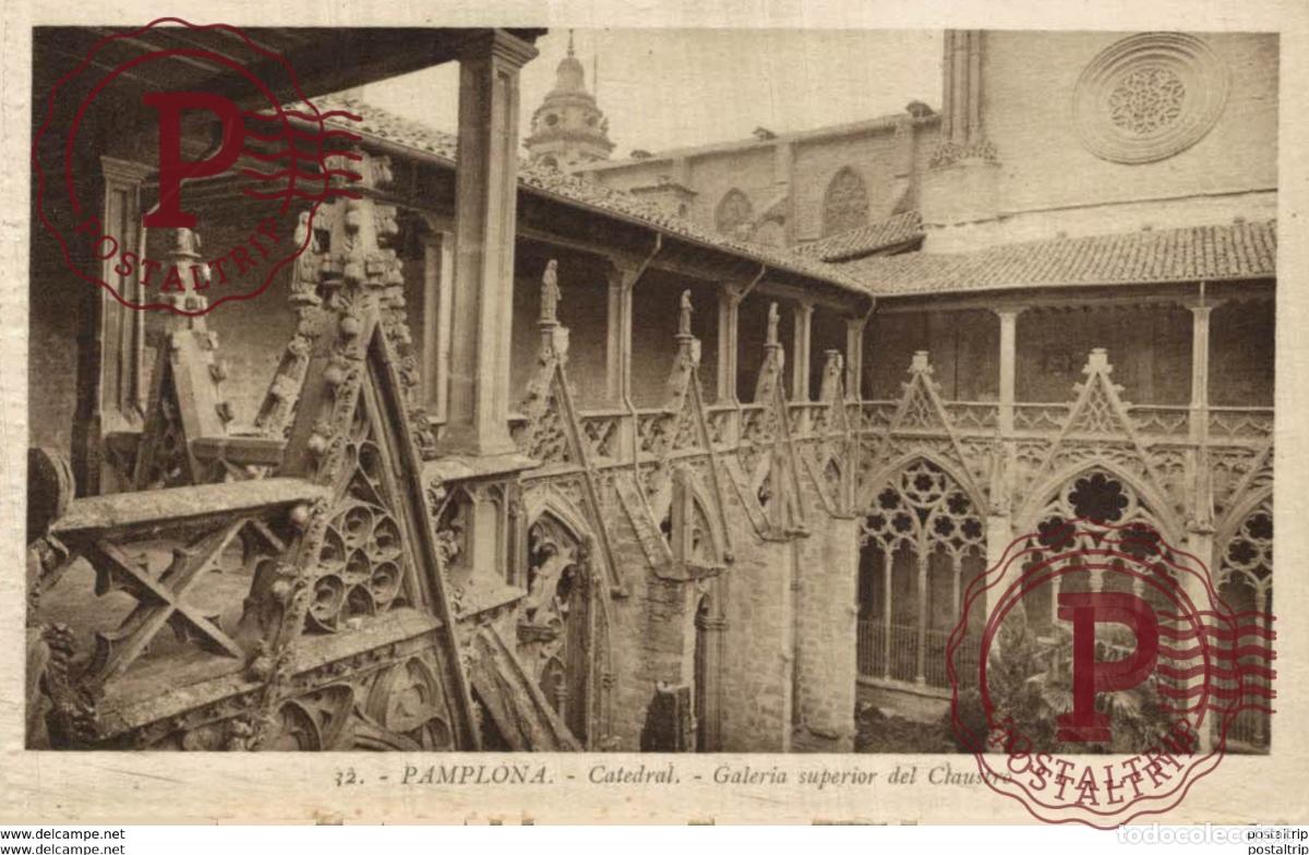 Postkarten: NAVARRA. PAMPLONA. CATEDRAL. GALERIA SUPERIOR DEL CLAUSTRO