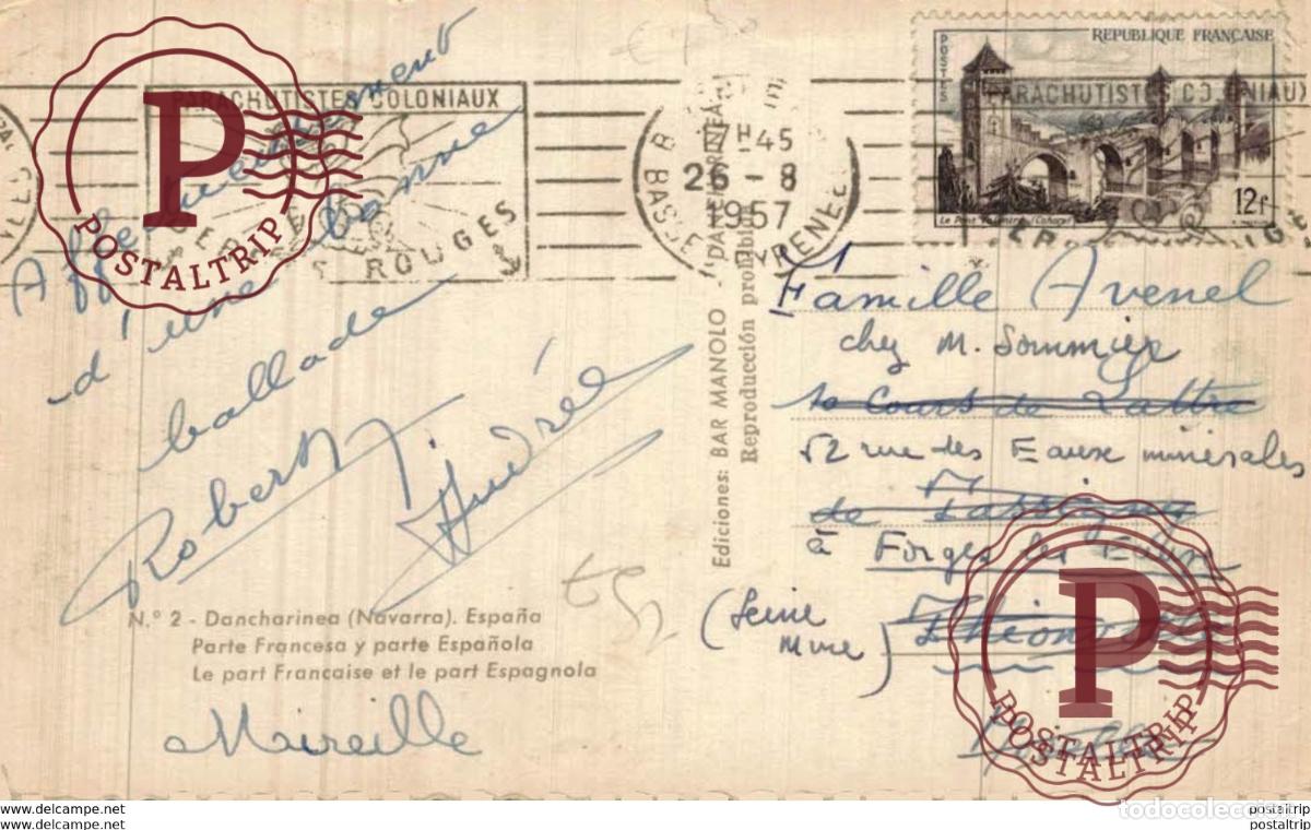 Postales: NAVARRA. DANCHARINEA. - Foto 2