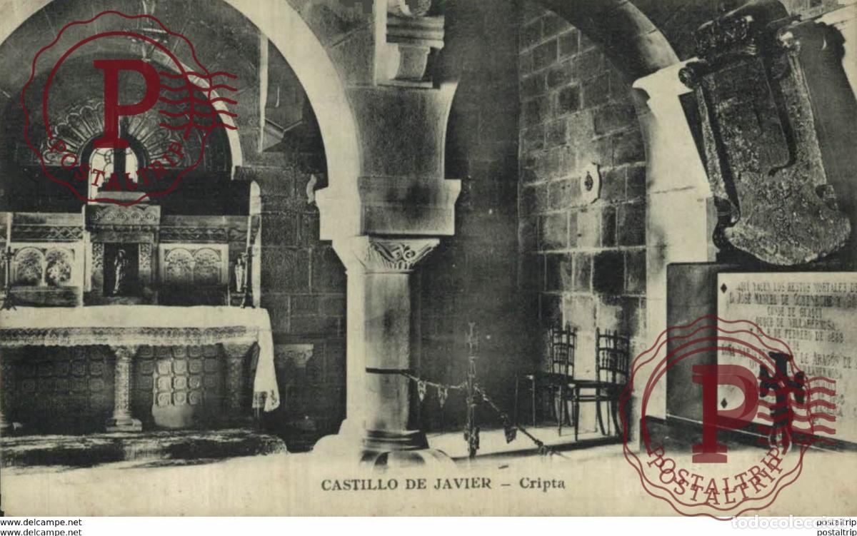 Postales: NAVARRA. CASTILLO DE JAVIER. CRIPTA