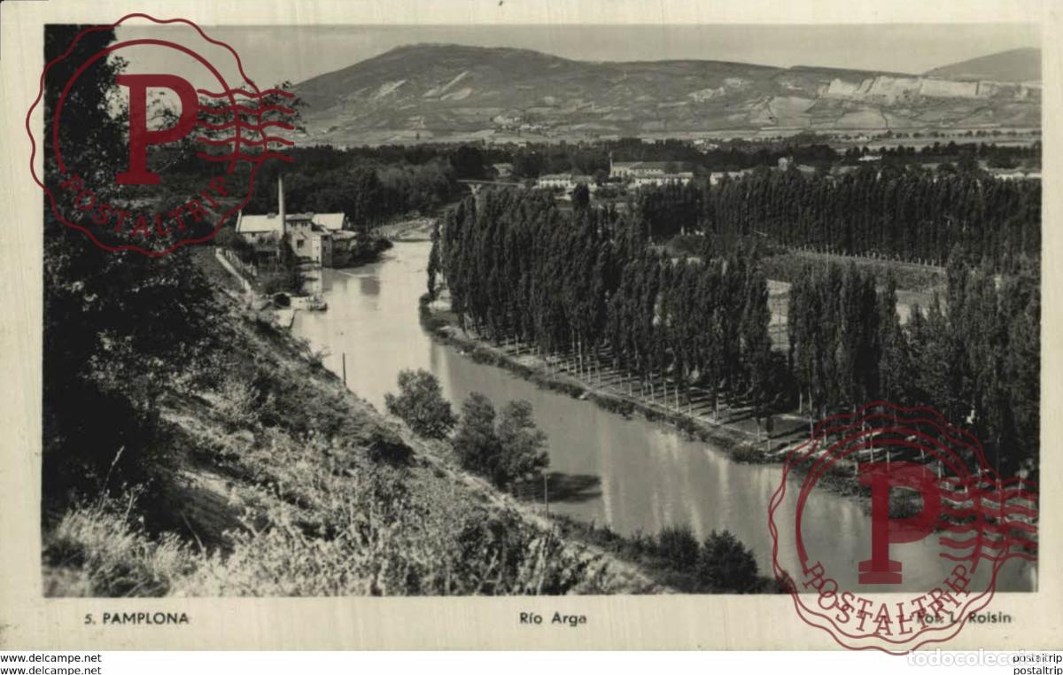 Postkarten: NAVARRA. PAMPLONA. RIO ARGA
