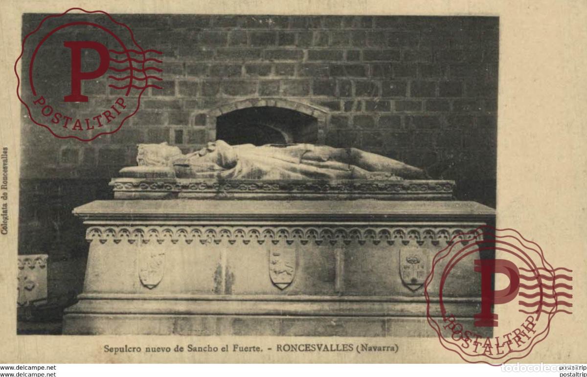 Postkarten: NAVARRA. RONCESVALLES. SEPULCRO NUEVO DE SAN EL FUERTE