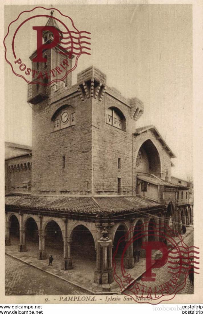 Postales: NAVARRA. PAMPLONA. IGLESIA SAN NICOL&Aacute;S