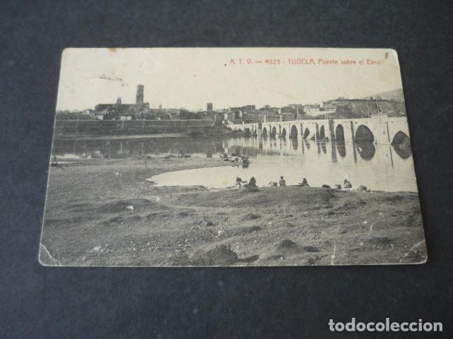Postales: TUDELA NAVARRA PUENTE SOBRE EL EBRO - Foto 1