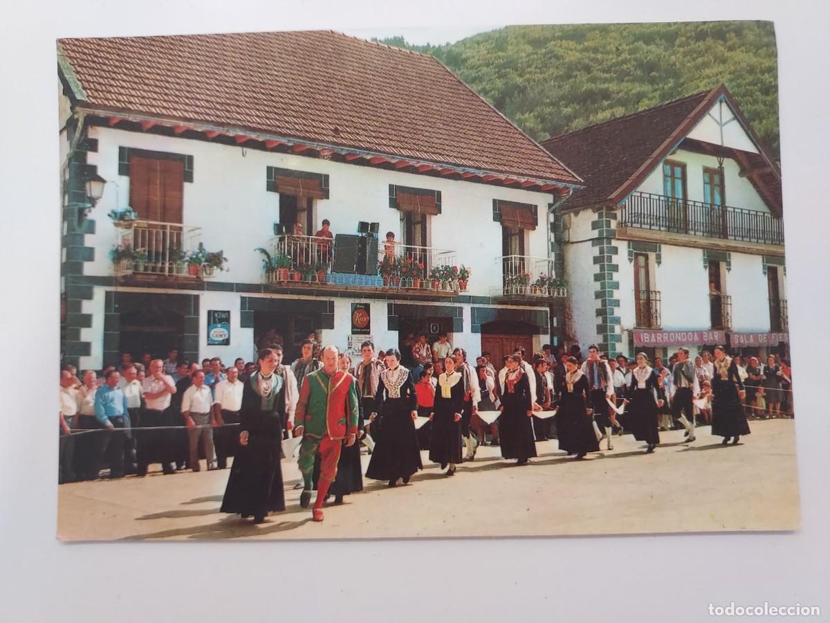 Postales: POSTAL OCHAGAVIA DANTZARIS DE NUESTRA SE&Ntilde;ORA MUSKILDA. 1976. SIN CIRCULAR. NAVARRA