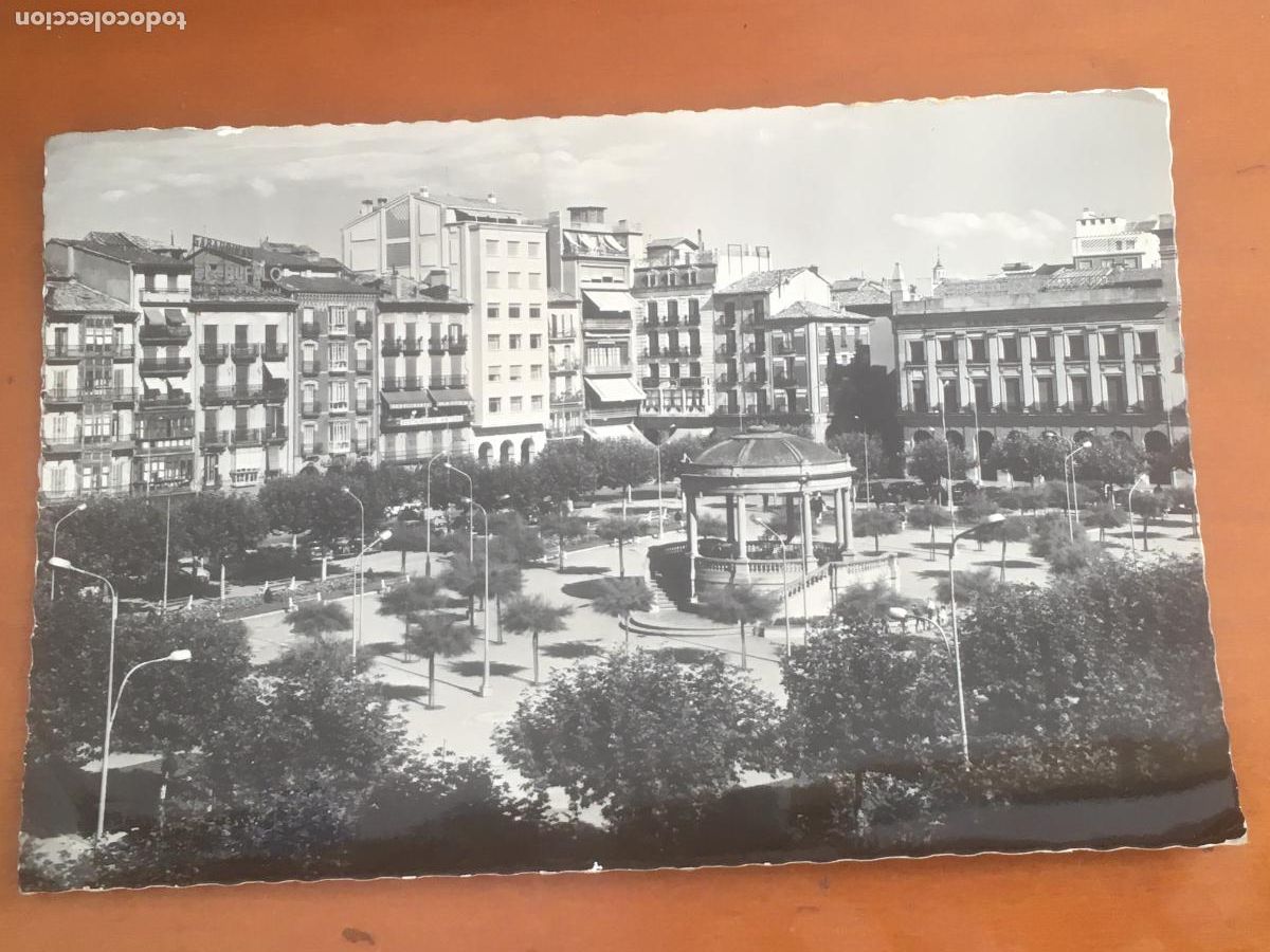 Postales: pamplona plaza del castillo postal original fotografica circulada