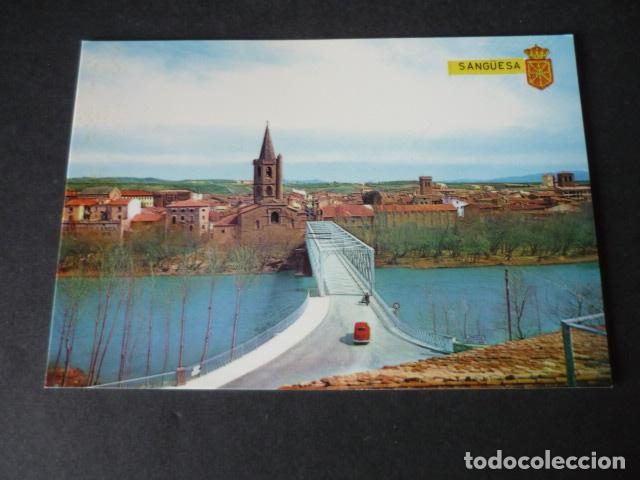 Postales: SANG&Uuml;ESA NAVARRA VISTA PARCIAL SOBRE EL RIO ARAGON