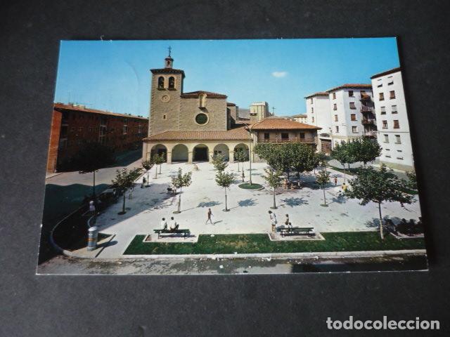 Postales: BURLADA NAVARRA PLAZA DE LA IGLESIA - Foto 1