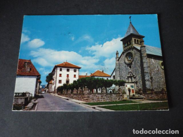 Postales: BURGUETE NAVARRA IGLESIA PARROQUIAL Y AYUNTAMIENTO