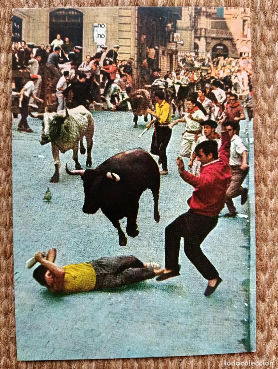 Postales: PAMPLONA - ENCIERRO DE LOS TOROS - POSTALES VAQUERO