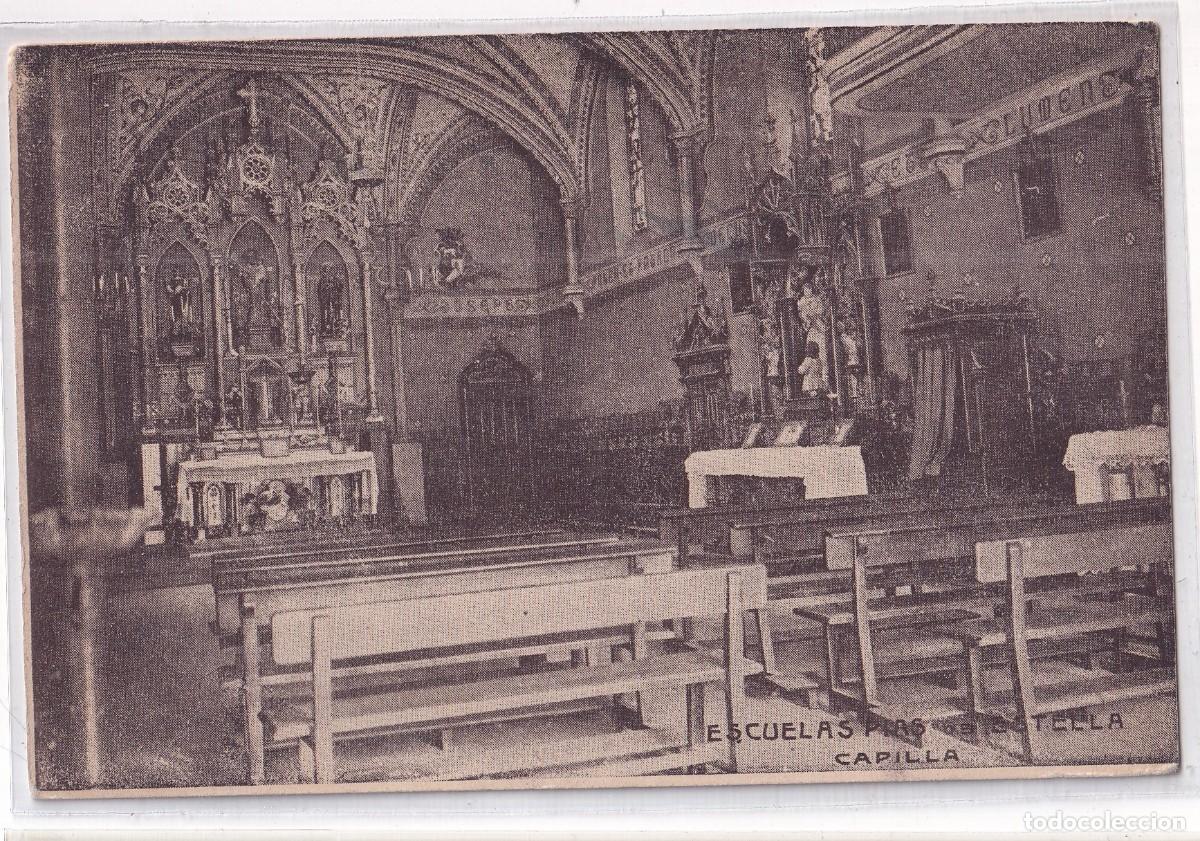 Postales: NAVARRA ESTELLA ESCUELAS PIAS DE ESTELLA CAPILLA . ED. ART. GRAFICAS, PAMPLONA. ESCRITA 1927