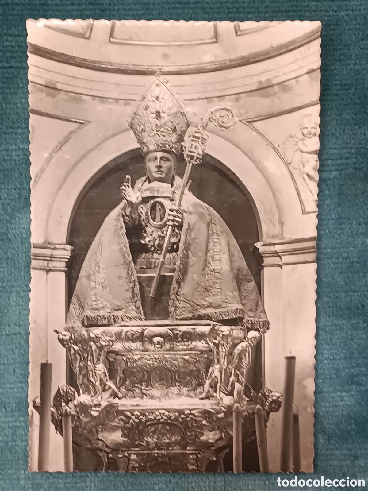 Postales: 31 PAMPLONA: Iglesia de San Lorenzo. Imagen de San Ferm&iacute;n