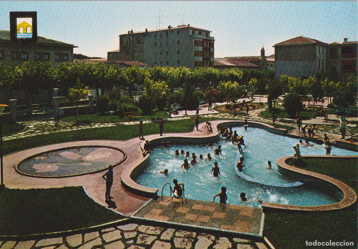 Postales: TAFALLA (NAVARRA) PARQUE INFANTIL Y PISCINA - ESCUDO DE ORO N&ordm;2 - S/C