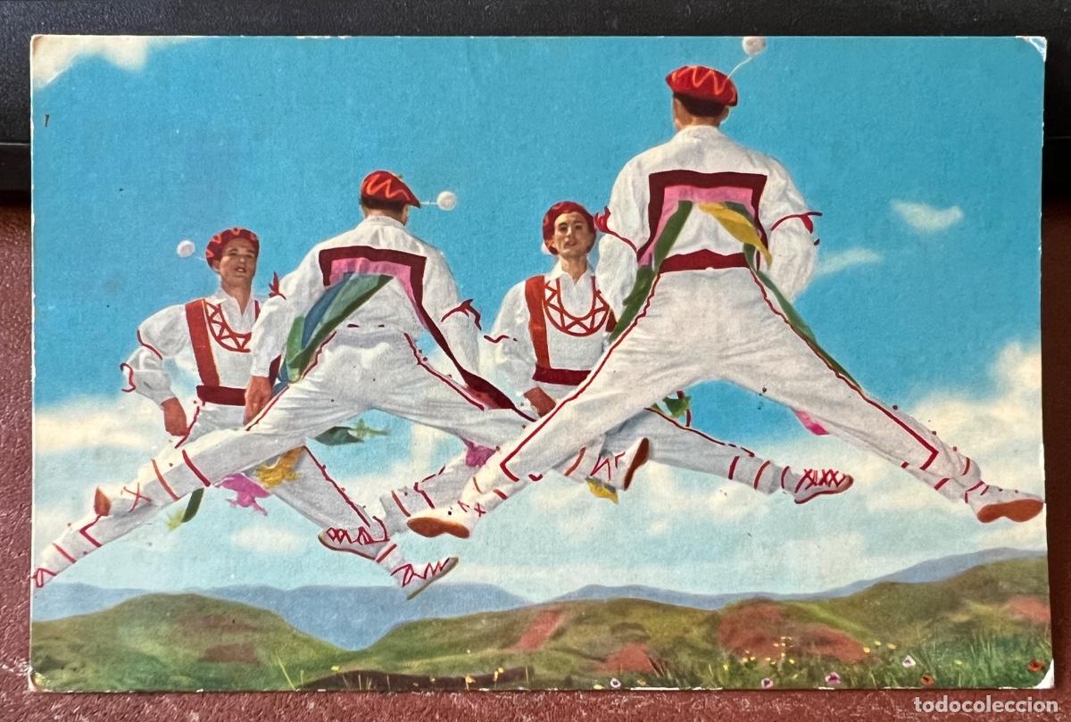 Postales: Tarjeta postal Ballet Goizaldi - Dantzaris de Valcarlos (Navarra) - A&ntilde;o 1961