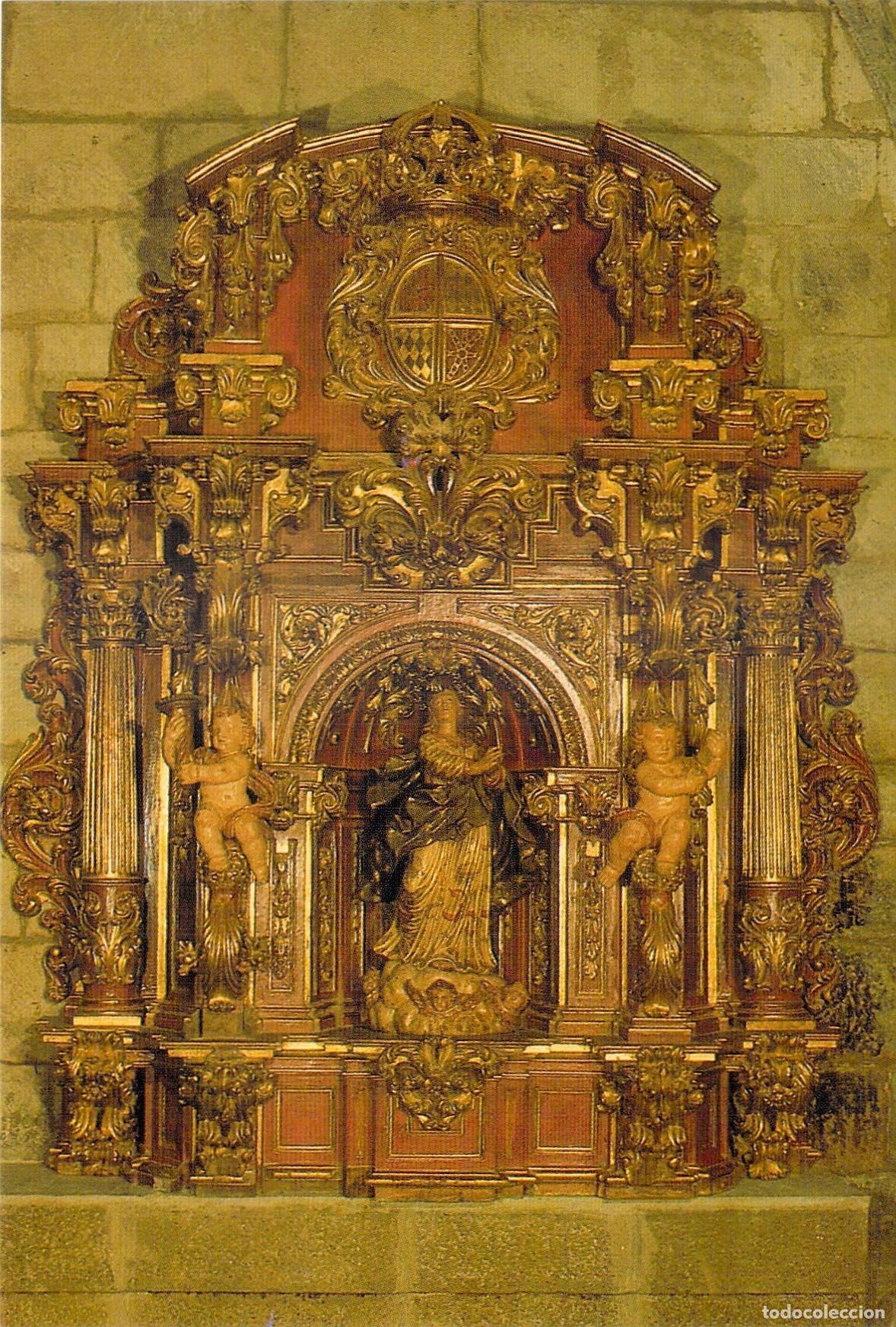 Postales: Postal del Retablo de la Asunci&oacute;n en Santacara, Navarra