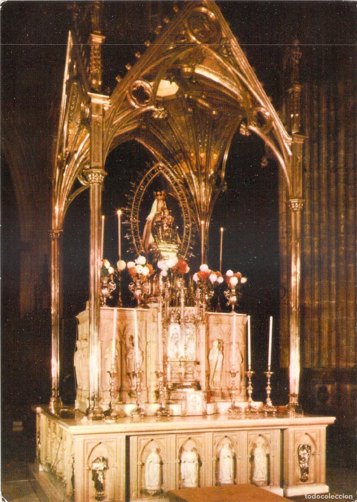Postales: Postal de la Catedral de Pamplona, Altar de Santa Mar&iacute;a la Real