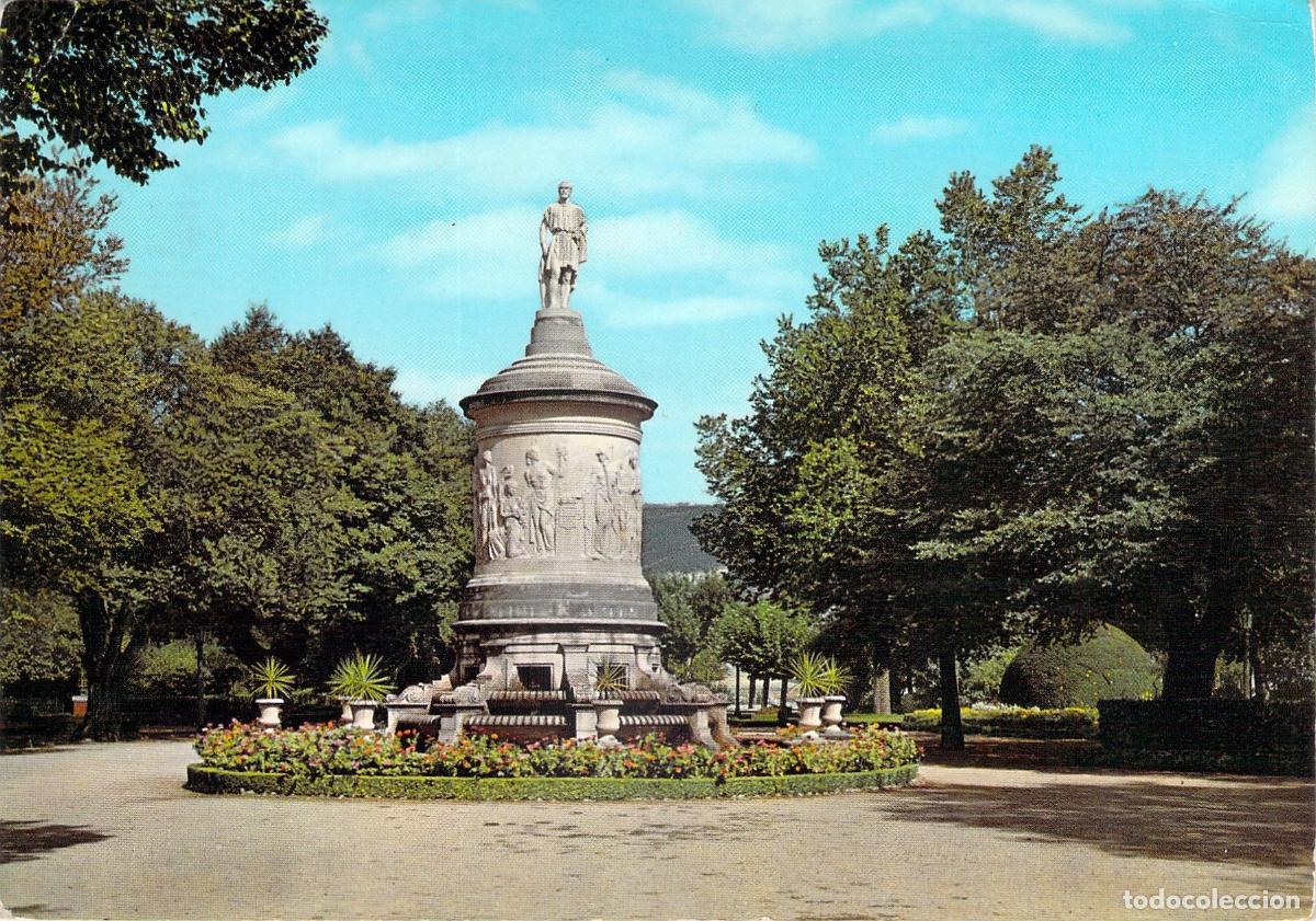 Postales: Postal de Pamplona, Monumento a Gayarre en los Jardines de la Taconera