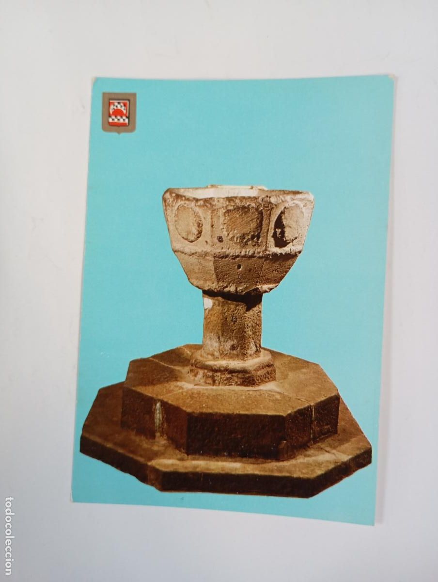 Postales: POSTAL DE CASTILLO DE JAVIER. PILA BAUTISMAL. TDKP29V