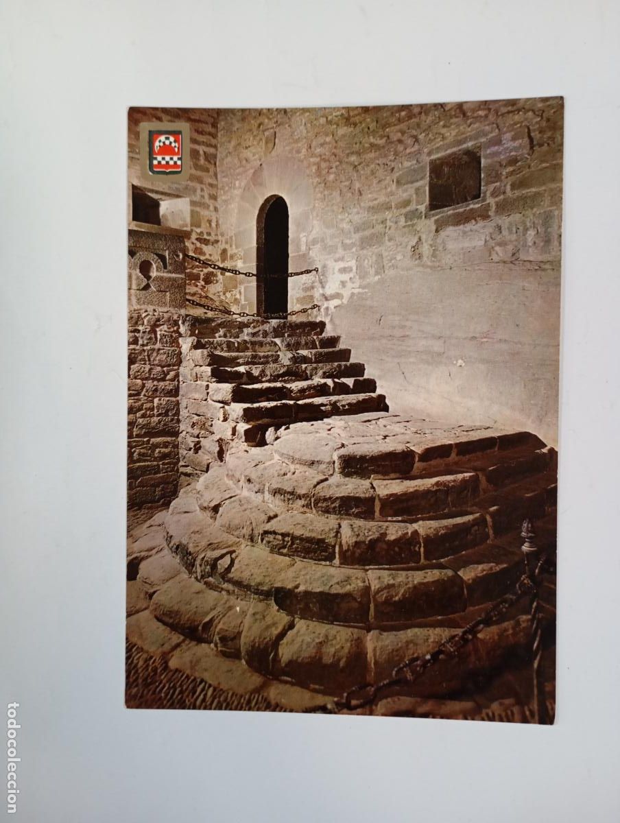 Postais: POSTAL DE CASTILLO DE JAVIER. ANTIGUA ESCALERA. TDKP29V
