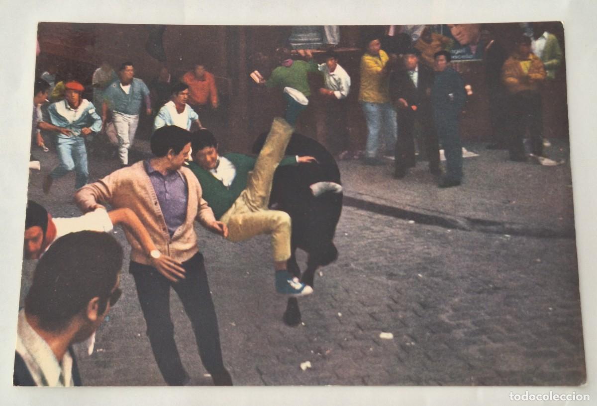 Postales: ANTIGUA POSTAL PAMPLONA ENCIERRO DE LOS TOROS SAN FERMIN RV 2880