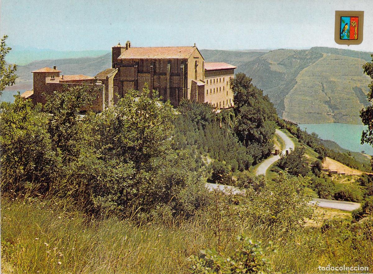 Postales: Postal del Monasterio de San Salvador de Leyre en Navarra