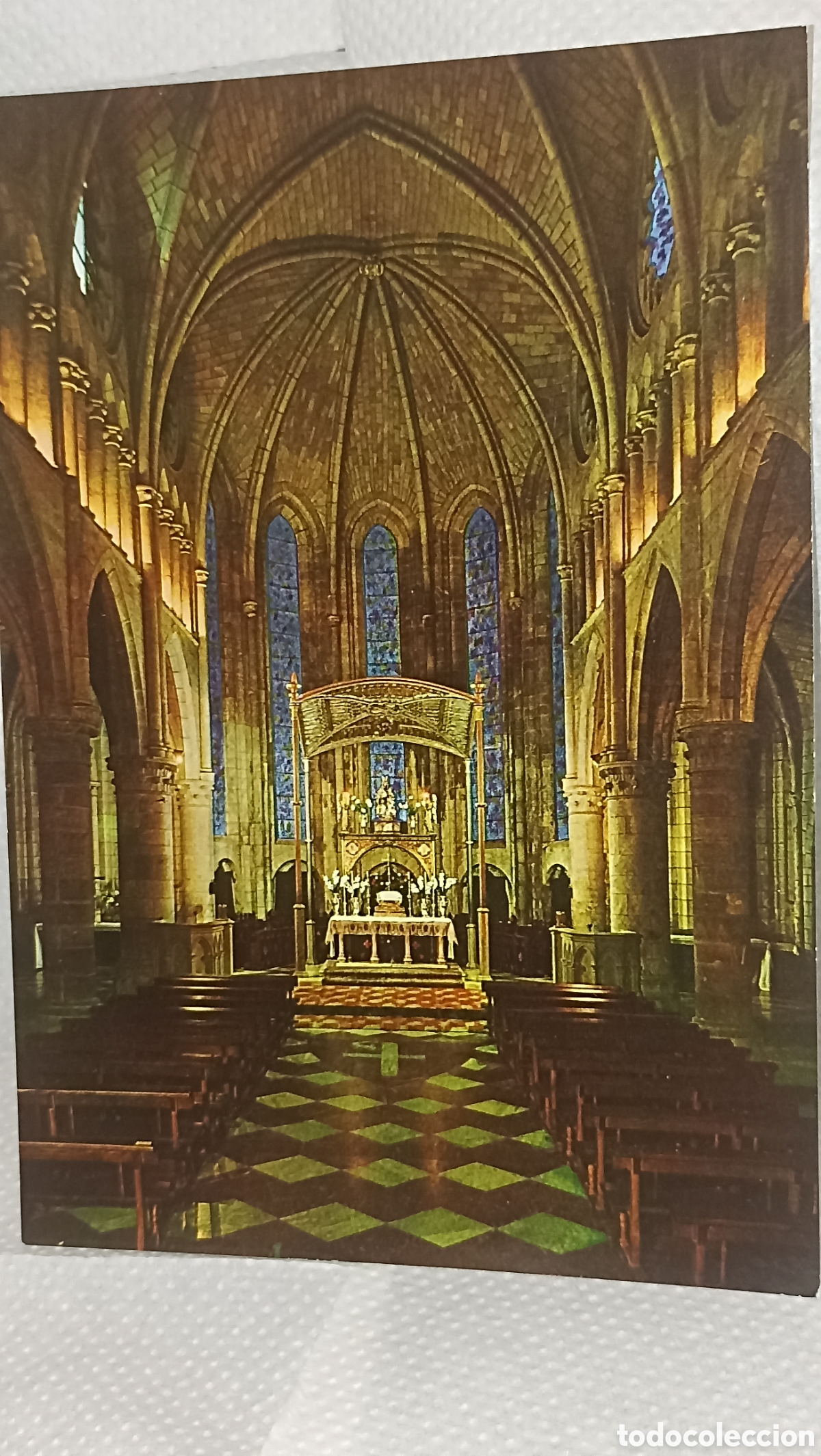 Postales: NavarrA Roncesvalles interior del santuario