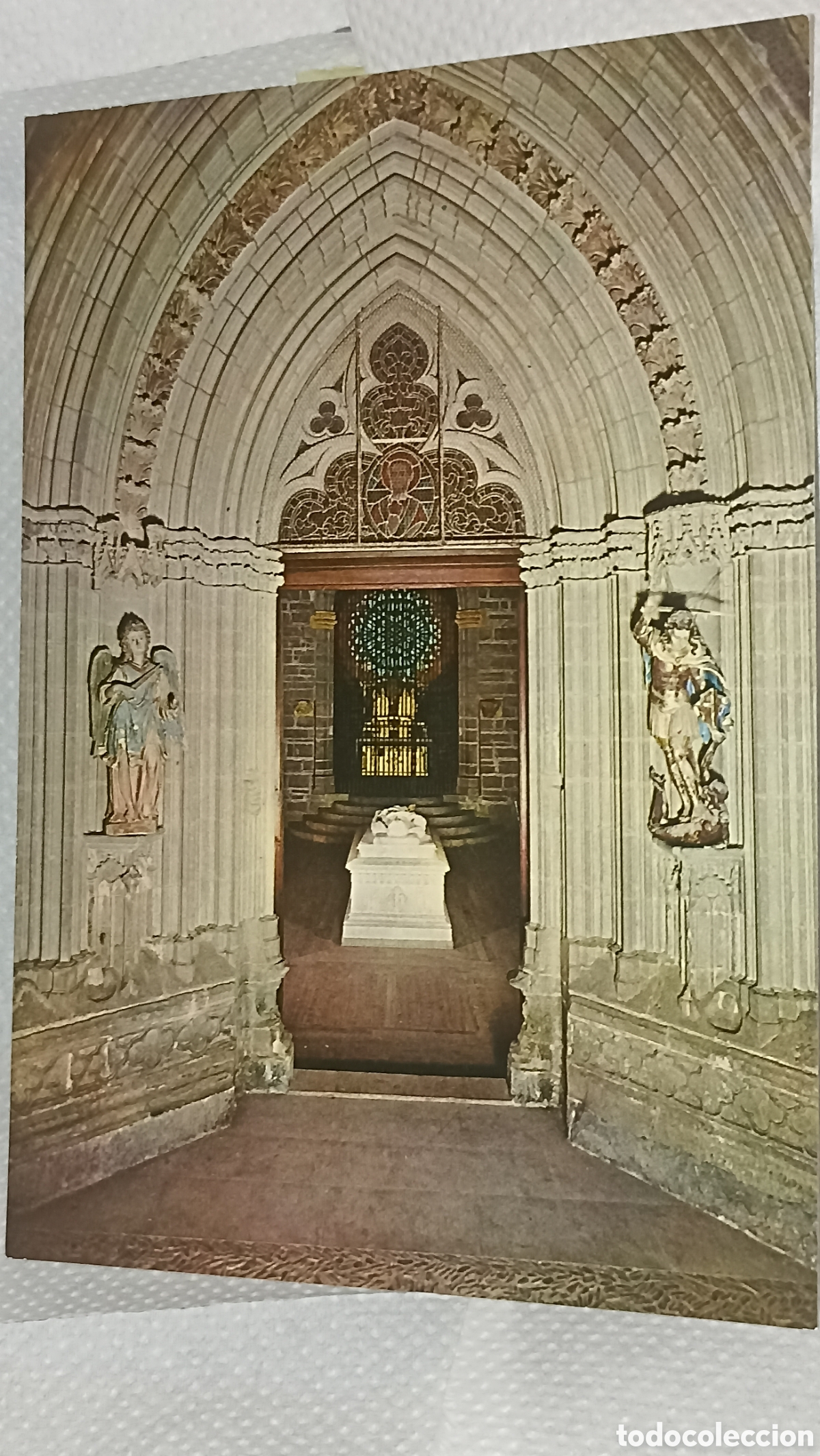 Postales: Navarra Roncesvalles portada de San Agust&iacute;n
