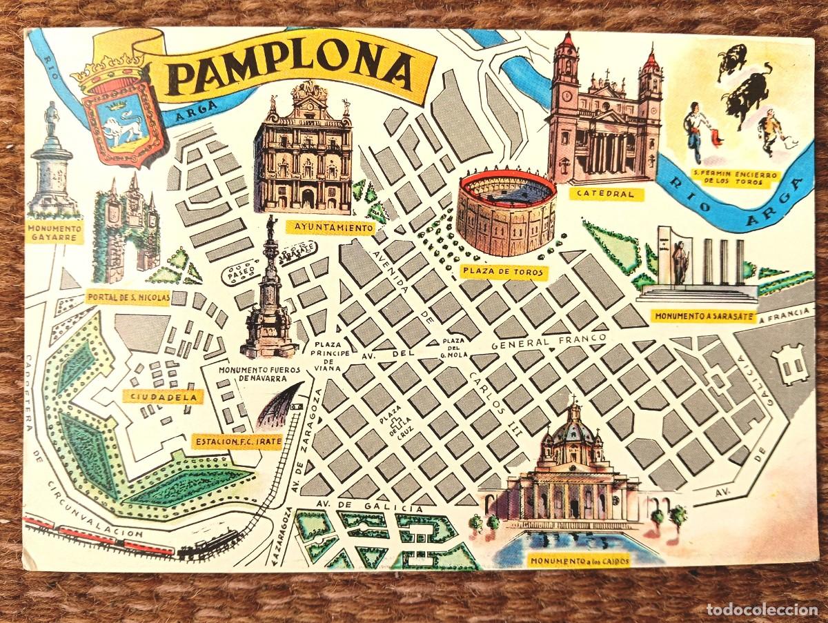 Postales: PAMPLONA - PLANO - MAPA - ED. FRESMO