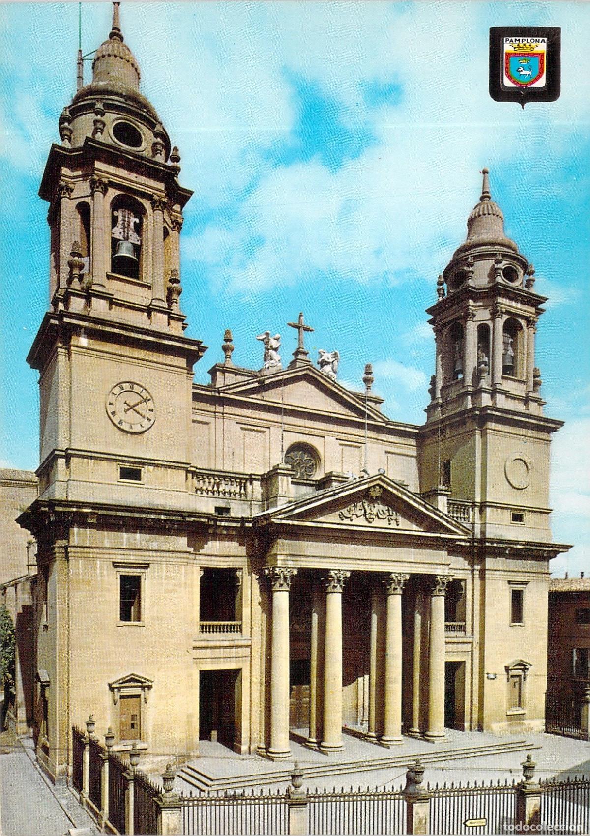 Postales: Postal de la Fachada de la Catedral de Pamplona