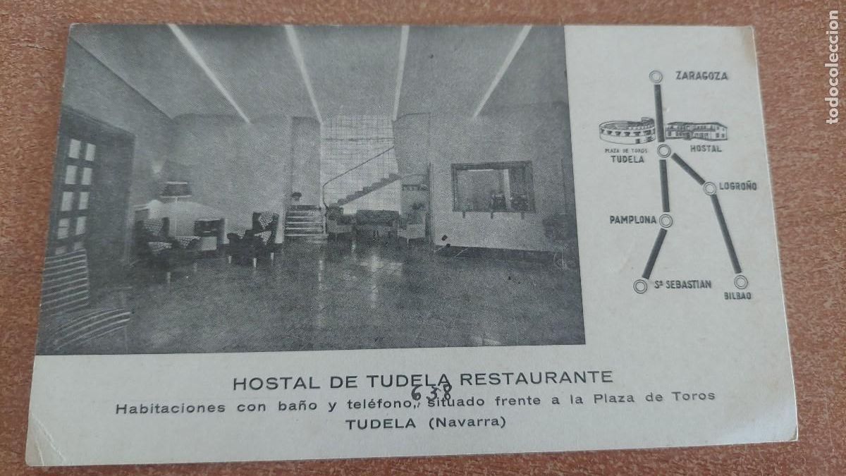 Postales: Tarjeta Postal Hostal Tudela Navarra
