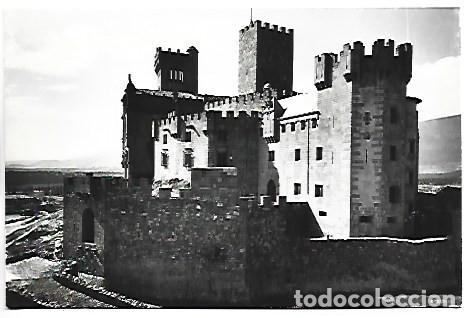 Postales: VISTA GENERAL CASTILLO CON LOS FOSOS.- CASTILLO DE JAVIER
