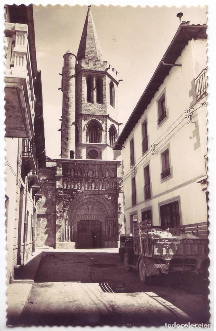 Postales: Sang&uuml;esa (Navarra): Torre Santa Mar&iacute;a la Real. Ediciones Sicilia. Escrita / No circulada (A&ntilde;os 50)