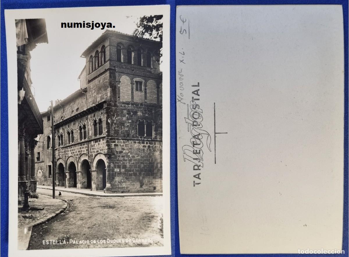 Postales: Postal ESTELLA (Navarra) Espa&ntilde;a a&ntilde;o 1950. Palacio de los Duques de Granada.