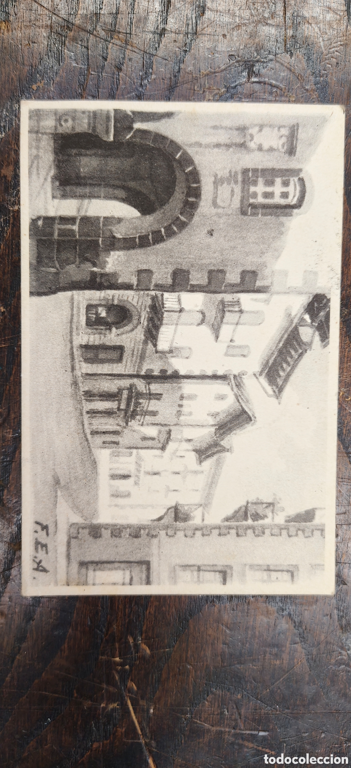Postales: Postal Antigua Elizondo (Navarra) - Plazuela de Ribot - Colecci&oacute;n Apuntes Vascos del Bazt&aacute;n F.Echeni