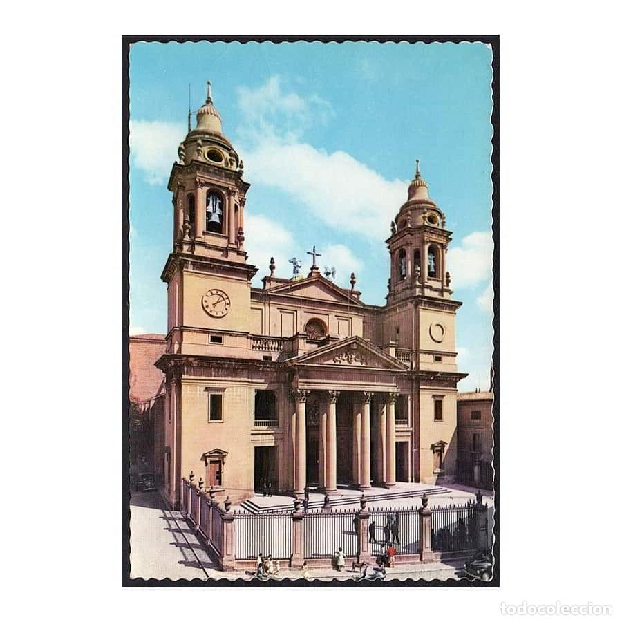 Postales: Espa&ntilde;a [TPO] Postal A&ntilde;os 60. Pamplona. Fachada de la Catedral (N)